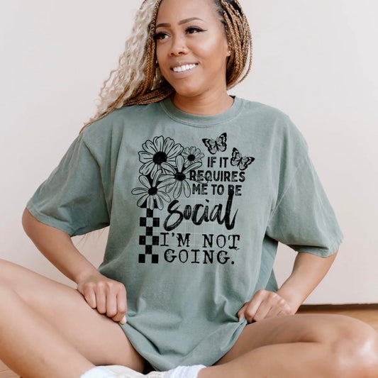 Im not going graphic tee