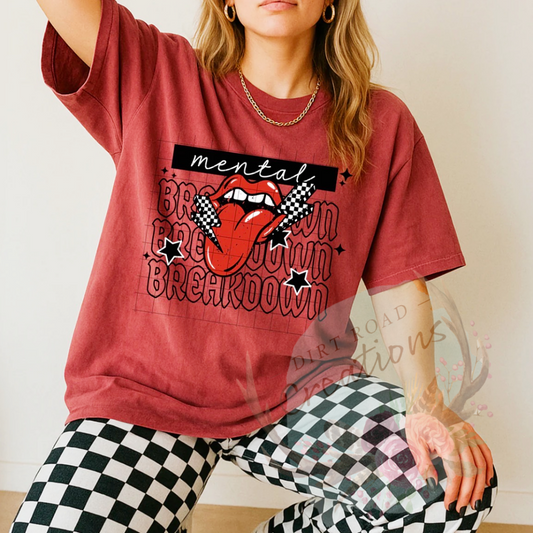 Mental Breakdown graphic Sweatshirt