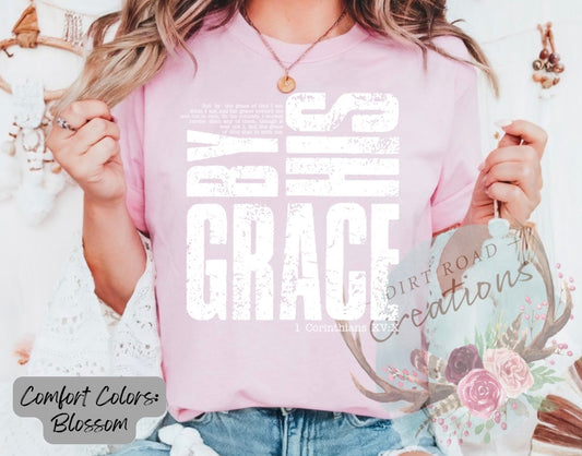 By his grace graphic tee