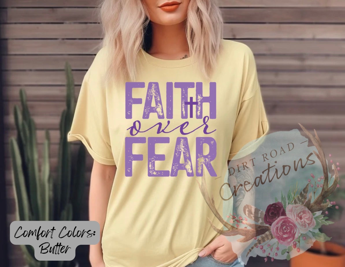 Faith over fear graphic tee