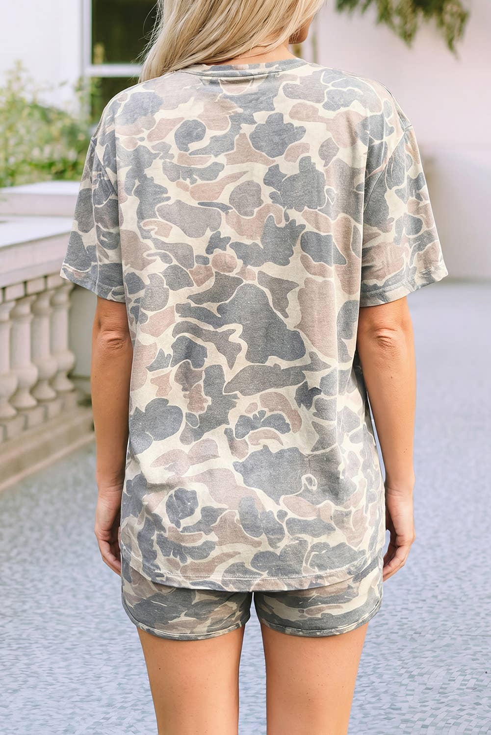 LDC High Waist Camouflage Short Set| S-4X: Gray / M