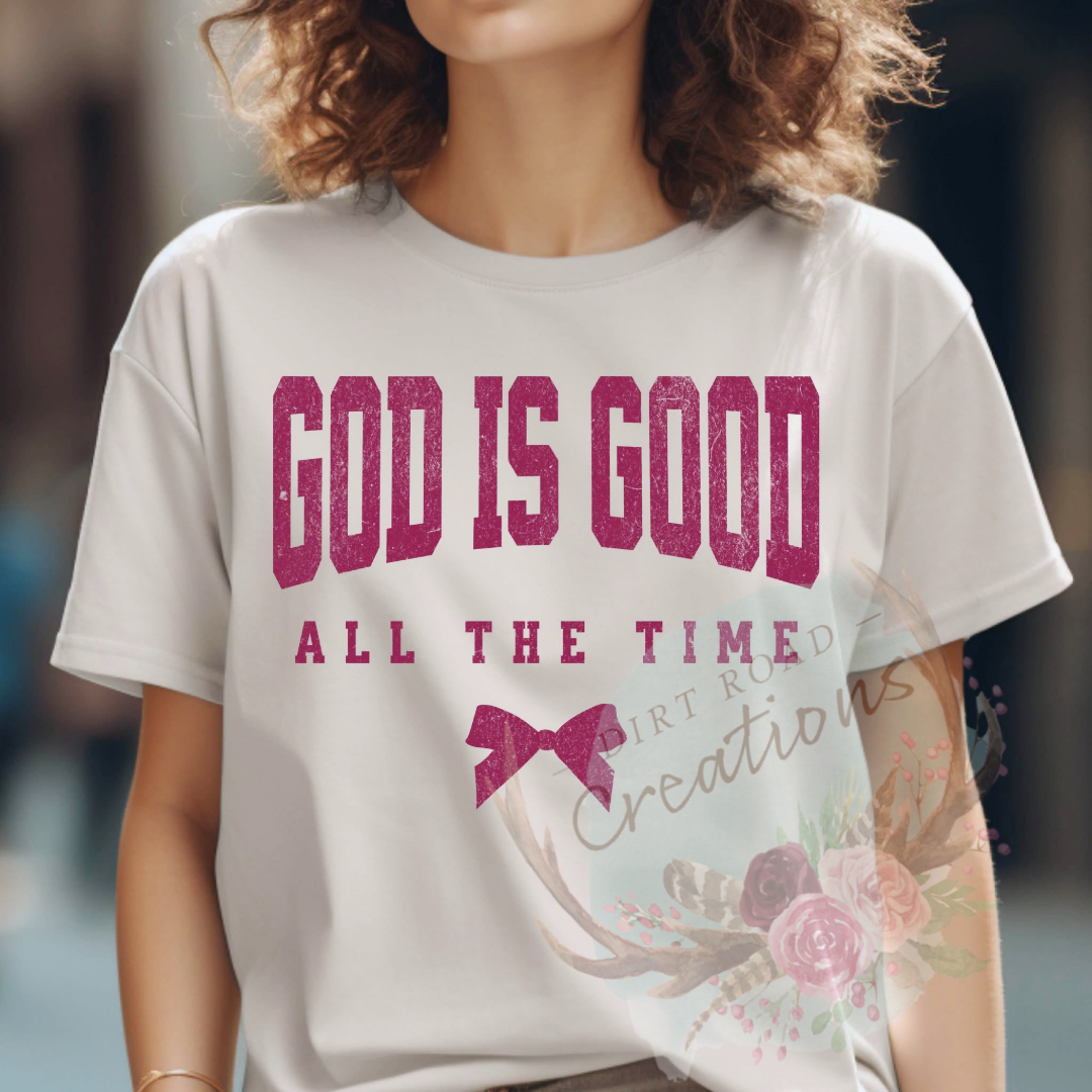 God is good screen print tee