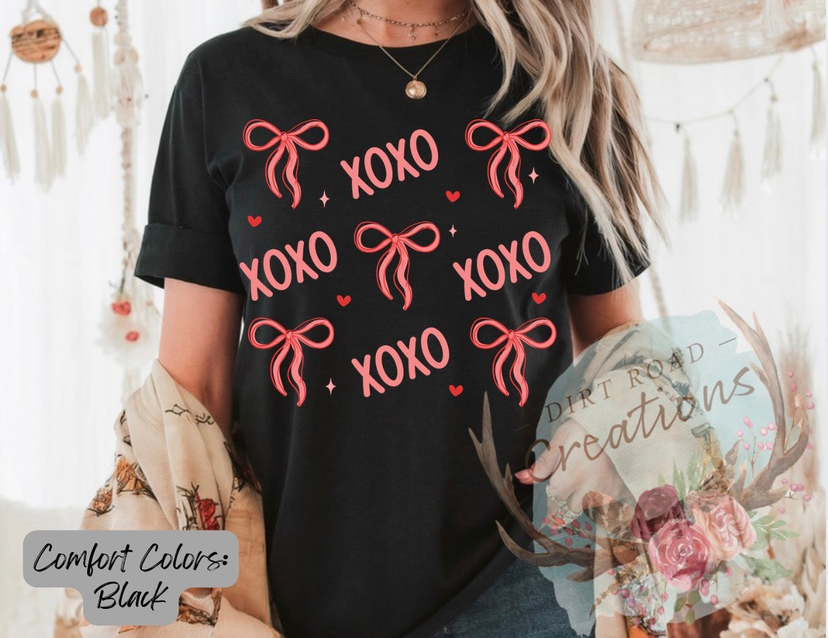 Bows and xoxo graphic Sweatshirt