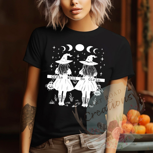 Girls will be girls screen print Sweatshirt