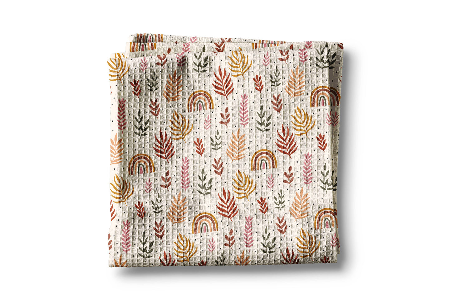 Aztec Western Horse Boots Cowboy Hat Kitchen Towel Waffle
