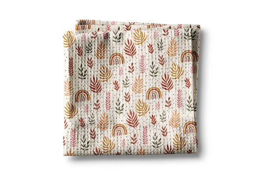 Aztec Western Horse Boots Cowboy Hat Kitchen Towel Waffle
