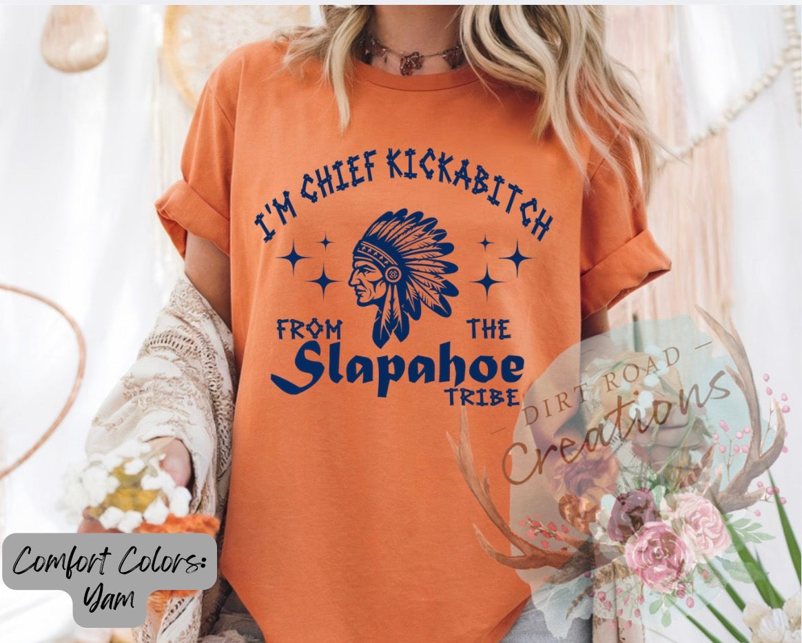 Slapahoe (blue) graphic tee