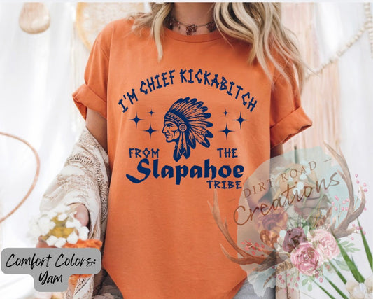 Slapahoe (blue) graphic tee