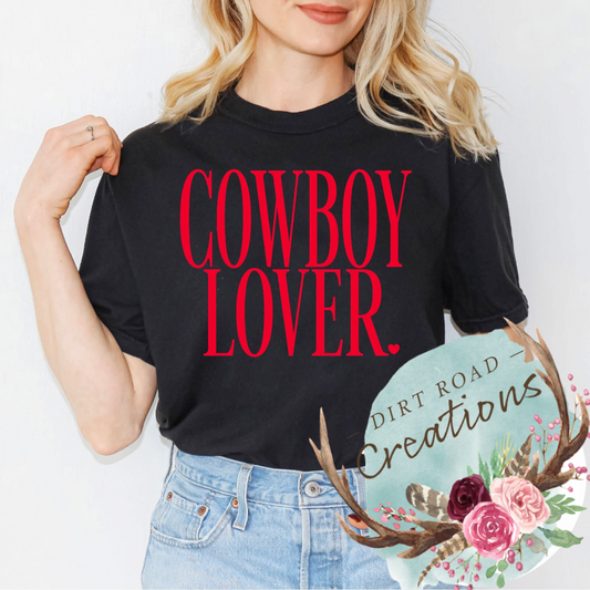 Cowboy Lover screen print tee
