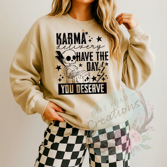 Karma graphic Sweatshirt