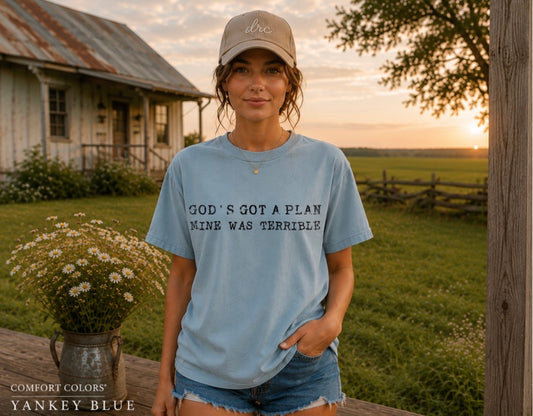 Gods got a plan graphic tee