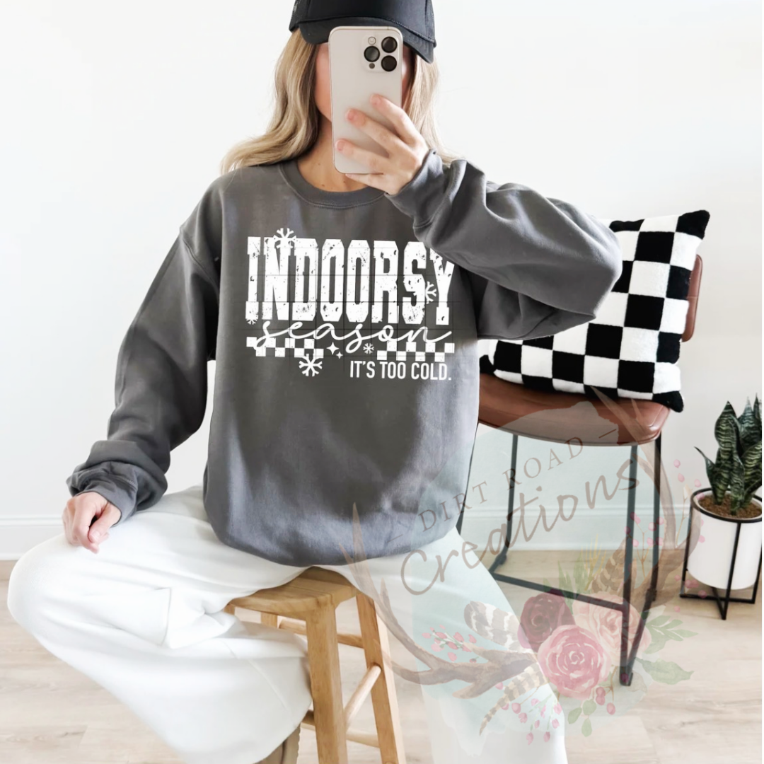 Indoorsy weather graphic Sweatshirt