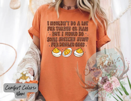 Deviled eggs graphic tee