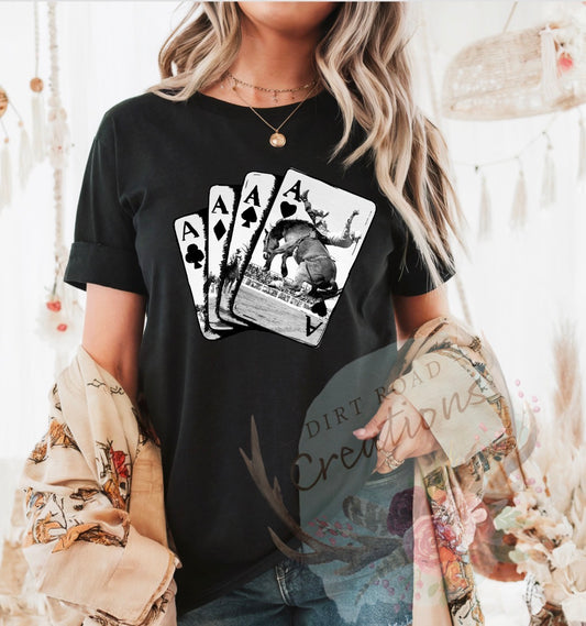 Bronc aces graphic tee