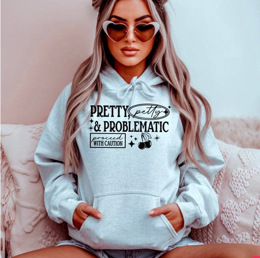 Petty pretty problematic graphic tee