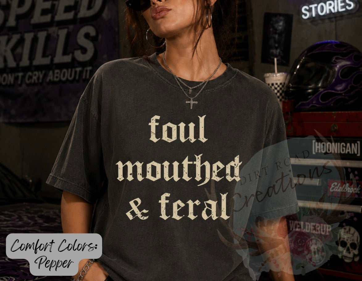 Foul mouthed graphic tee