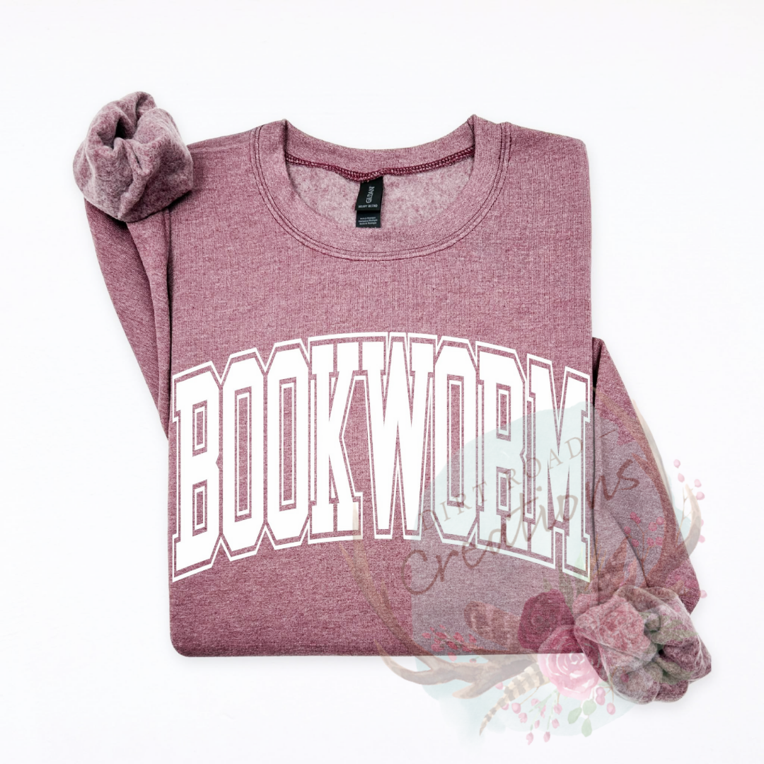 Bookworm screen print tee