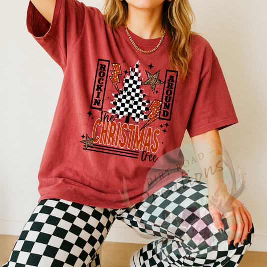 Rockin around the Christmas tree graphic Sweatshirt