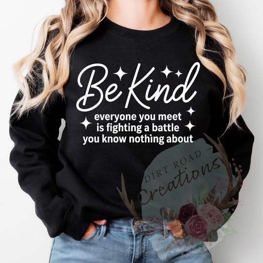 Be kind screen print Sweatshirt