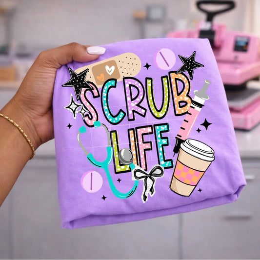 Scrub life graphic tee