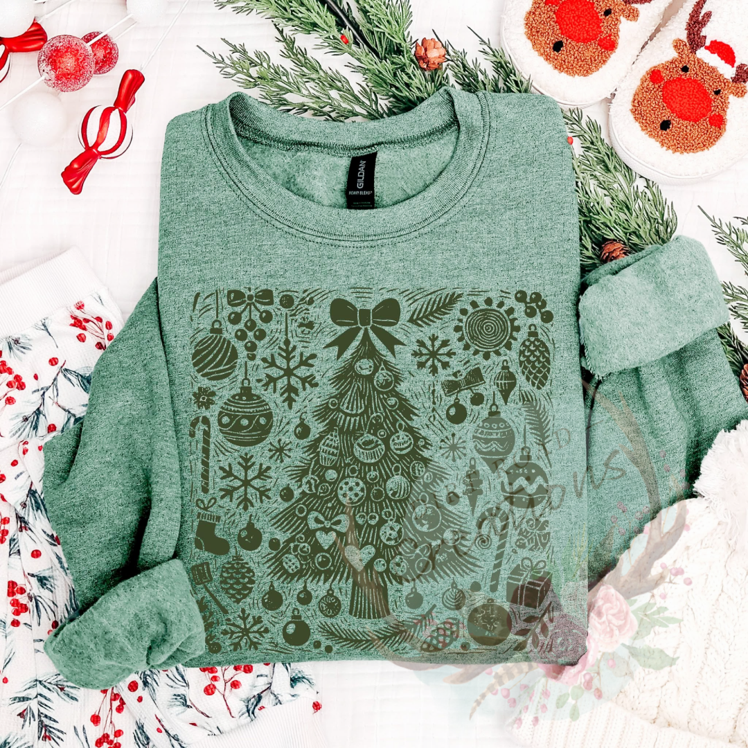 Pretty tree screen print tee