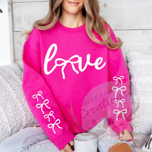 Love screen print Sweatshirt