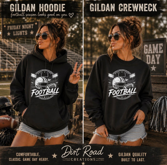 Football halftone sweatshirt (dark color only)