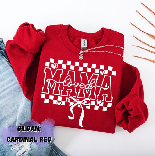 Loved mama (white) graphic tee