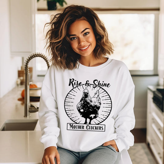 Rise and Shine Screen Print Sweatshirt