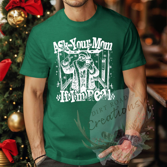 Ask your mom screen print Sweatshirt