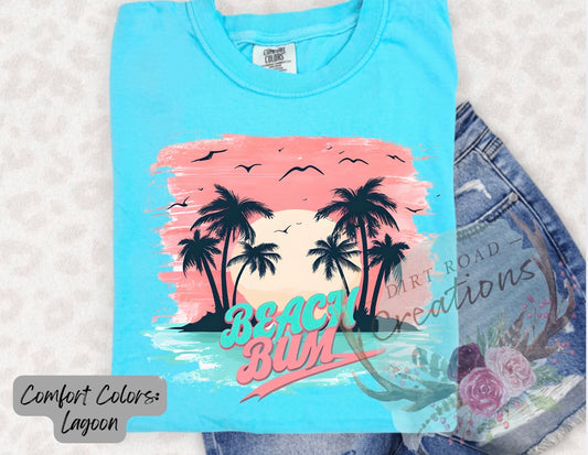 Beach bum graphic tee