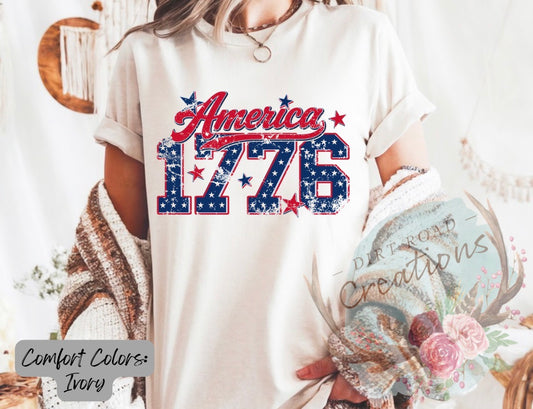 America 1776 graphic tee