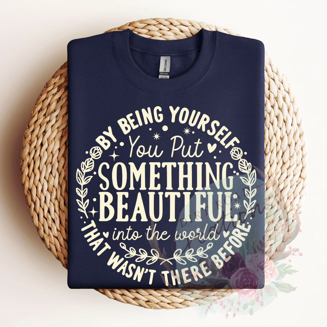 Something Beautiful screen print Sweatshirt