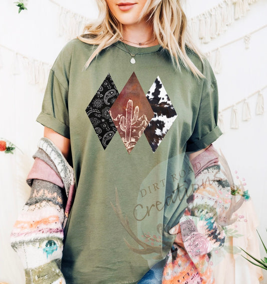 Triangles graphic tee