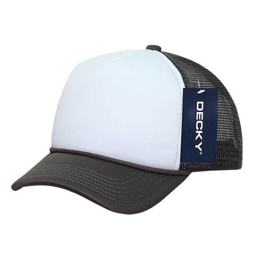 Decky 7010 - Kids, Youth Trucker Foam Hats, Mesh Back - 7010: Navy/White