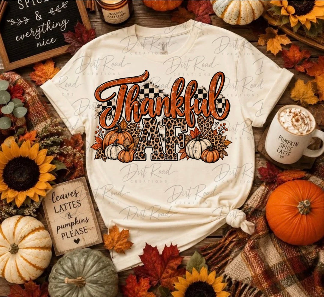 Thankful AF graphic tee