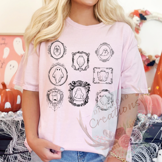 Ghost frames screen print TEE