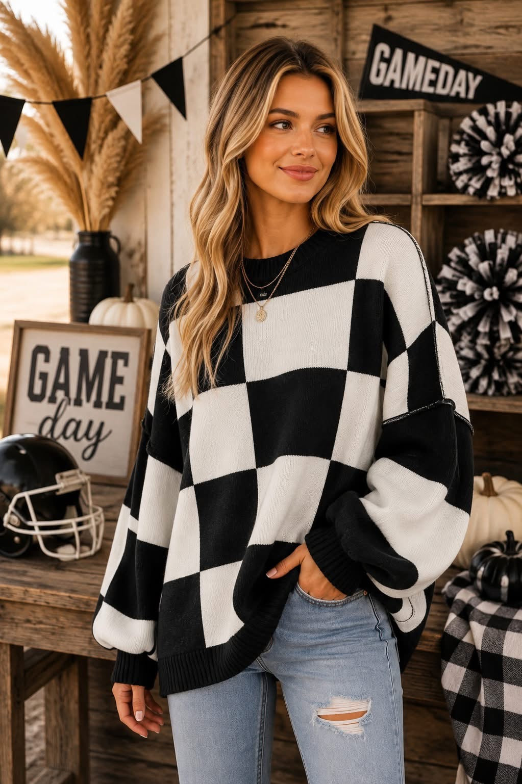 Preorder: Cozy Checker Sweater