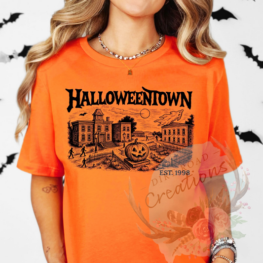 Halloweentown screen print TEE
