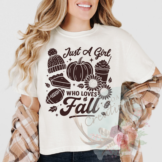 Loves fall screen print TEE