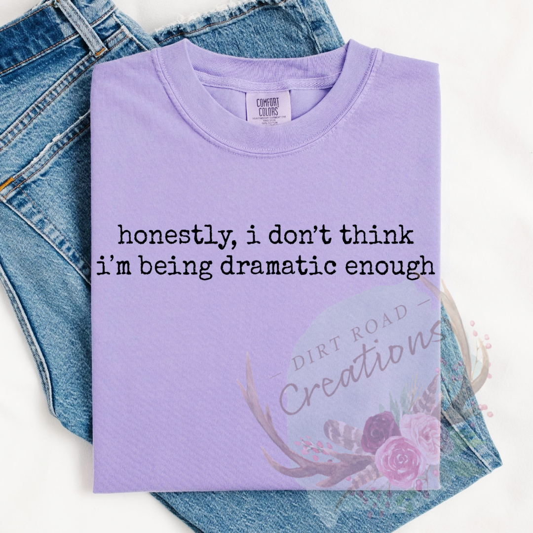 Dramatic screen print tee