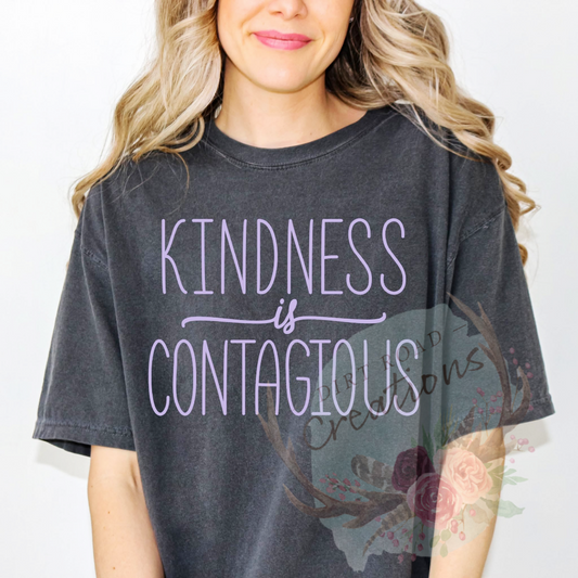 Kindness is contagious screen print Sweatshirt