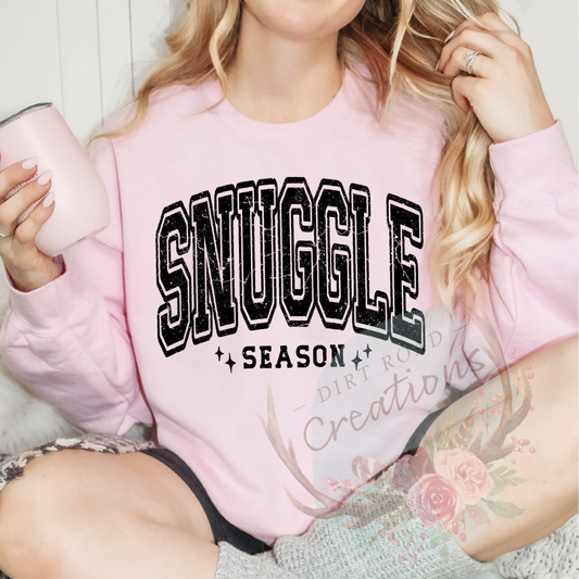 Snuggle season screen print Sweatshirt