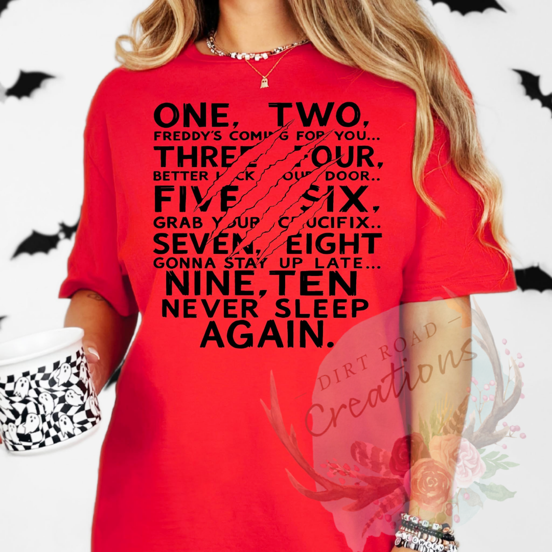Never sleep again screen print Sweatshirt