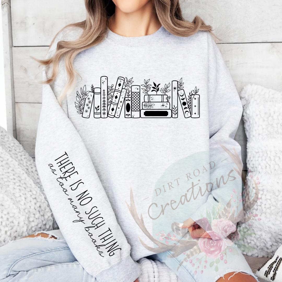 Books screen print Sweatshirt