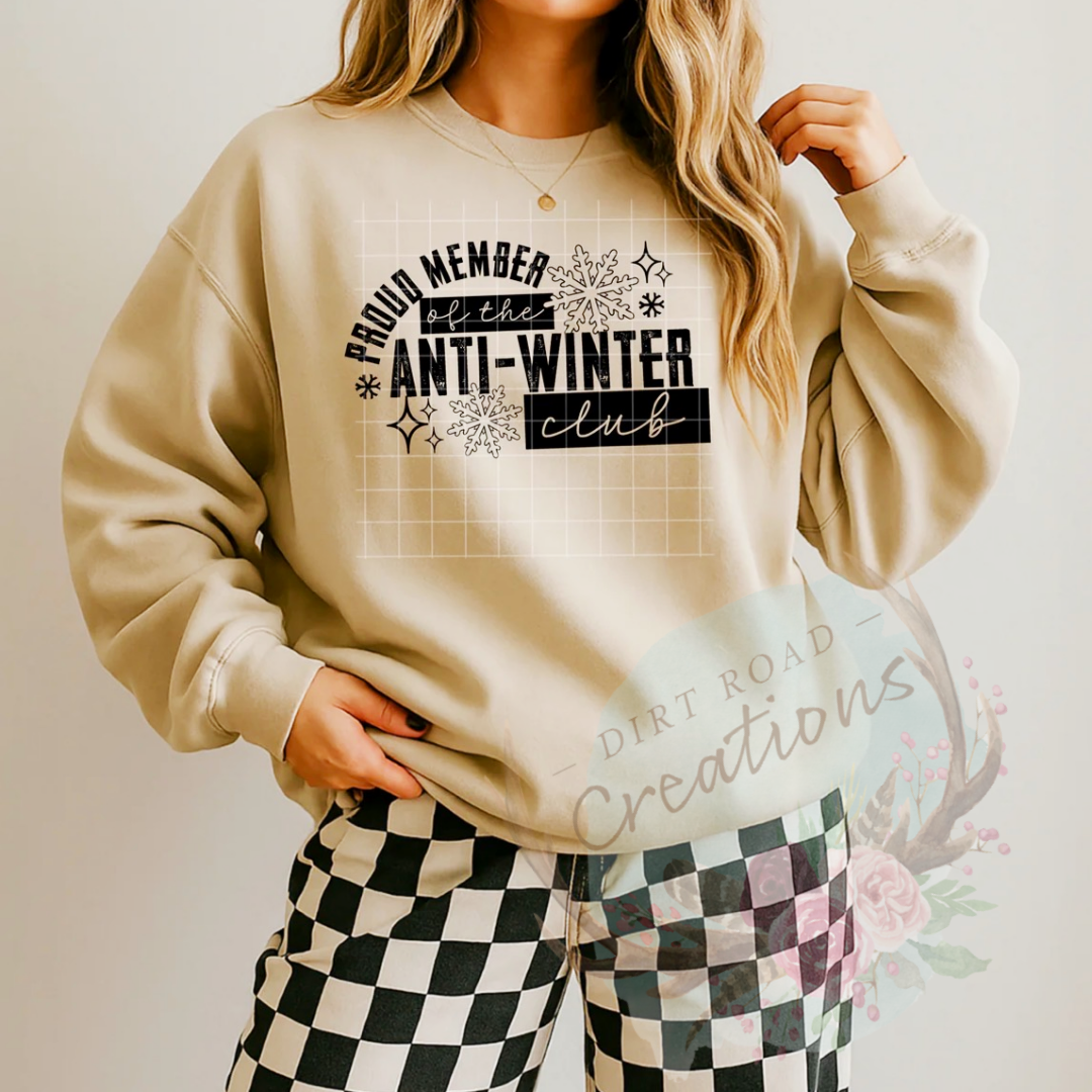 Anti-winter club graphic Sweatshirt