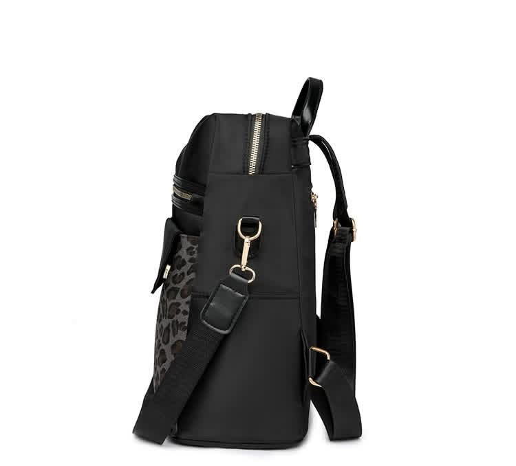 Preorder: two tone leopard backpack