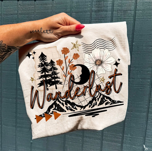 Wanderlust graphic tee