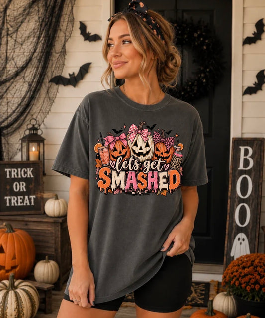 Lets get smashed graphic tee