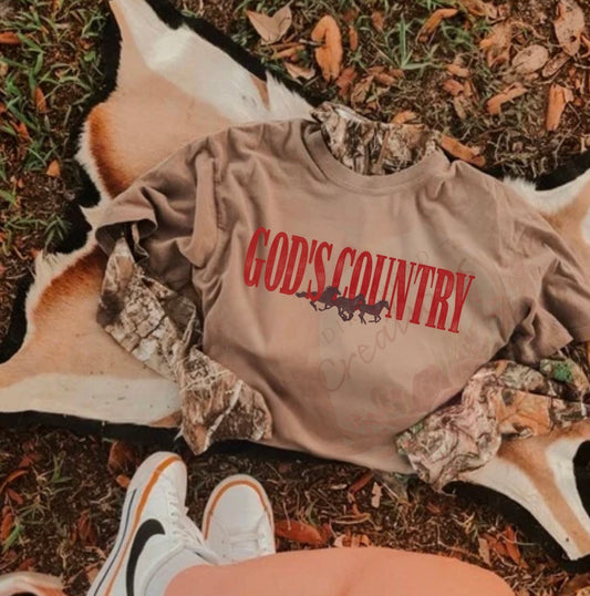 Gods country graphic tee